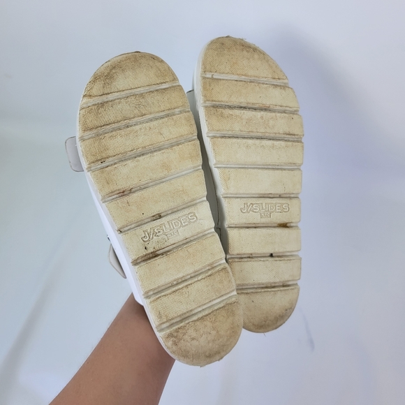 J SLIDES Two Buckle Platform Slides Sz 9 - Picture 10 of 10
